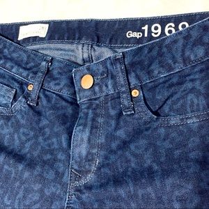 Gap 1969 Leopard Print Skinny Jeans
